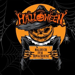 Halloween Malbuch für Erwachsene von Grafik,  Musterstück