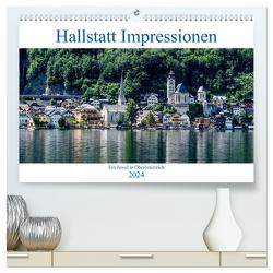 Hallstatt Impressionen (hochwertiger Premium Wandkalender 2024 DIN A2 quer), Kunstdruck in Hochglanz von Nahodil,  Reinhard