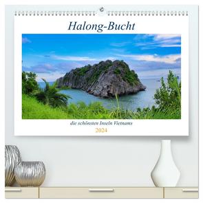 Halong-Bucht – die schönsten Inseln Vietnams (hochwertiger Premium Wandkalender 2024 DIN A2 quer), Kunstdruck in Hochglanz von been.there.recently,  been.there.recently