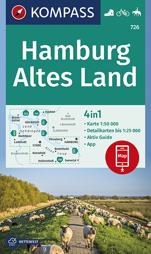 KOMPASS Wanderkarte Hamburg, Altes Land von KOMPASS-Karten GmbH