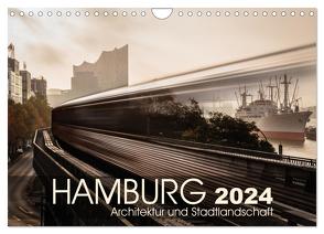 Hamburg Architektur und Stadtlandschaft (Wandkalender 2024 DIN A4 quer), CALVENDO Monatskalender von Klauß,  Kai-Uwe