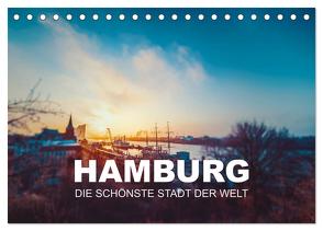 Hamburg – die schönste Stadt der Welt (Tischkalender 2024 DIN A5 quer), CALVENDO Monatskalender von Kunde,  Florian