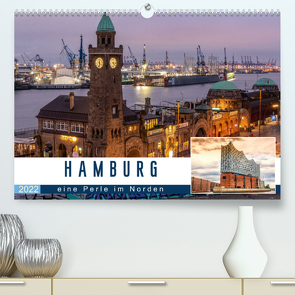 Hamburg eine Perle im Norden (Premium, hochwertiger DIN A2 Wandkalender 2022, Kunstdruck in Hochglanz) von Widerstein,  Stefan