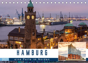 Hamburg eine Perle im Norden (Tischkalender 2023 DIN A5 quer) von Widerstein,  Stefan