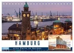 Hamburg eine Perle im Norden (Tischkalender 2024 DIN A5 quer), CALVENDO Monatskalender von Widerstein,  Stefan