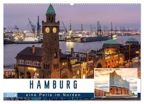 Hamburg eine Perle im Norden (Wandkalender 2024 DIN A2 quer), CALVENDO Monatskalender von Widerstein,  Stefan