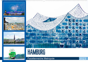 Hamburg – facettenreiche Metropole (Wandkalender 2023 DIN A2 quer) von Schwarze,  Nina