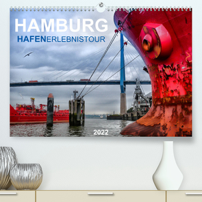 Hamburg Hafenerlebinstour (Premium, hochwertiger DIN A2 Wandkalender 2022, Kunstdruck in Hochglanz) von Falke,  Manuela