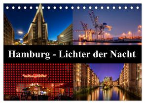 Hamburg – Lichter der Nacht (Tischkalender 2024 DIN A5 quer), CALVENDO Monatskalender von Buchspies,  Carina