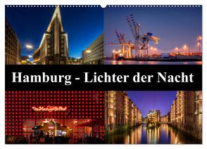 Hamburg – Lichter der Nacht (Wandkalender 2024 DIN A2 quer), CALVENDO Monatskalender von Buchspies,  Carina