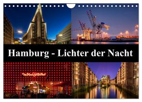 Hamburg – Lichter der Nacht (Wandkalender 2024 DIN A4 quer), CALVENDO Monatskalender von Buchspies,  Carina