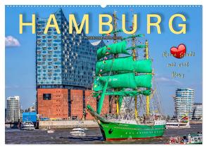 Hamburg – meine Stadt mit viel Herz (Wandkalender 2024 DIN A2 quer), CALVENDO Monatskalender von Roder,  Peter