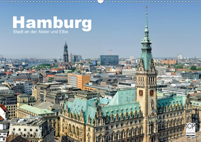 Hamburg Stadt an der Alster und Elbe (Wandkalender 2021 DIN A2 quer) von Voigt,  Andreas