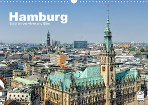 Hamburg Stadt an der Alster und Elbe (Wandkalender 2022 DIN A3 quer) von Voigt,  Andreas