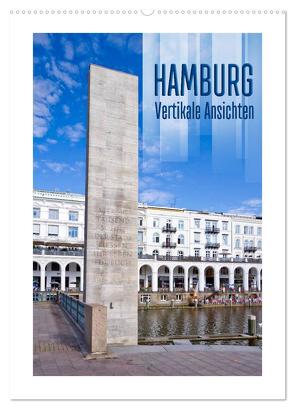 HAMBURG Vertikale Ansichten (Wandkalender 2024 DIN A2 hoch), CALVENDO Monatskalender von Viola,  Melanie