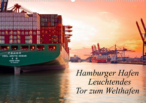 Hamburger Hafen – Leuchtendes Tor zum Welthafen (Wandkalender 2022 DIN A2 quer) von F. Selbach,  Arthur