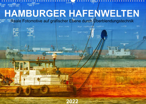 Hamburger Hafenwelten (Wandkalender 2022 DIN A2 quer) von Falke,  Manuela