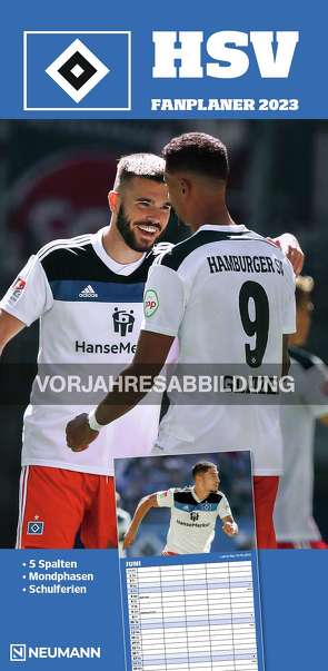 Hamburger SV 2024 – Fanplaner – Fußball-Kalender – Fan-Kalender – 22×45 – Sport