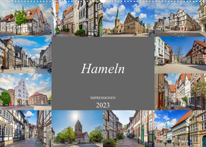 Hameln Stadtansichten (Wandkalender 2023 DIN A2 quer) von Meutzner,  Dirk