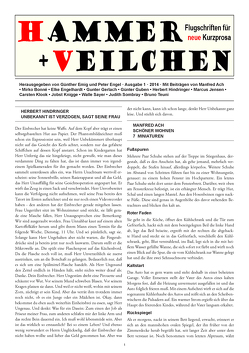 Hammer + Veilchen Nr. 1 von Ach,  Manfred, Bonné,  Mirko, Emig,  Günther, Engel,  Peter, Engelhardt,  Elke, Gerlach,  Gunter, Hindringer,  Herbert, Jensen,  Marcus, Klook,  Carsten, Knigge,  Jobst, Sayer,  Walle, Teuni,  Bruno