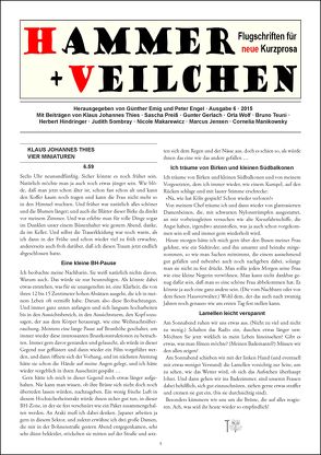 Hammer + Veilchen Nr. 6 von Emig,  Günther, Engel,  Peter