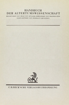 Die nachklassische Periode der griechischen Literatur Bd. 1: Von 320 v. Chr. bis 100 n. Chr. von Schmid,  Wilhelm, Stählin,  Otto