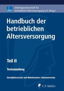 Handbuch der betrieblichen Altersversorgung, H-BetrAV – Textsammlung von Drochner,  Sabine