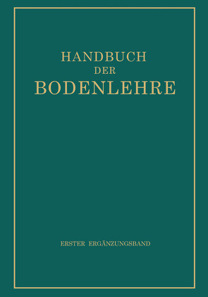 Handbuch der Bodenlehre von Blanck,  E.