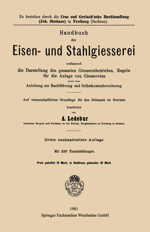 Handbuch der Eisen-und Stahlgiesserei von Ledebur,  Adolf
