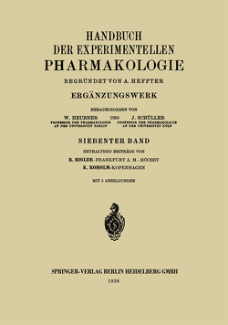 Handbuch der Experimentellen Pharmakologie von Rigler,  Rudolf, Roholm,  K.