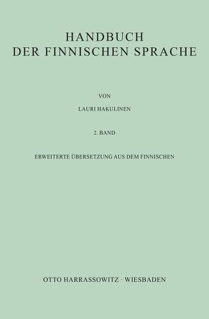 Handbuch der finnischen Sprache von Hakulinen,  Lauri