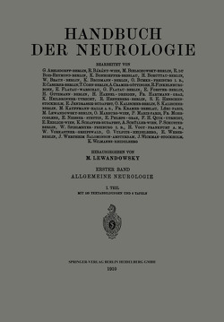 Handbuch der Neurologie von Abelsdorff,  G., Bumke,  Oswald, Lewandowsky,  M.