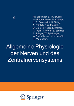 Handbuch der Normalen und Pathologischen Physiologie von Bergmann,  G.v., Bethe,  A., Ellinger,  A., Embden,  G.