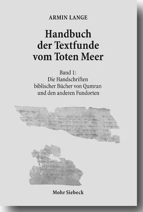 Handbuch der Textfunde vom Toten Meer von Lange,  Armin