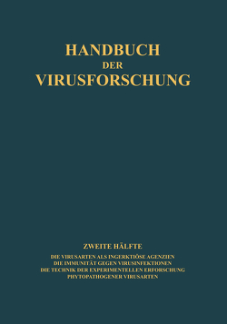 Handbuch der Virusforschung von Hallauer,  R. Doerr C.