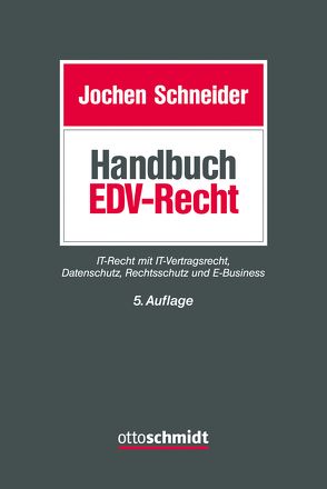 Handbuch EDV-Recht von Antoine,  Ludwig, Backu,  Frieder, Bayer,  Irene, Bischof,  Elke, Conrad,  Isabell, Graf,  Thomas, Hassemer,  Ines M., Hertneck,  Danielle, Kahlert,  Fabian, Kosmides,  Timoleon, Polley,  Romina, Schneider,  Jochen, Suchomski,  Bernd, Witzel,  Michaela