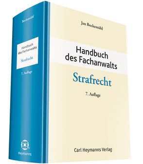 Handbuch des Fachanwalts Strafrecht von Bockemühl,  Jan