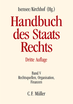 Handbuch des Staatsrechts von Degenhart,  Christoph, Gröpl,  Christoph, Heintzen,  Markus, Isensee,  Josef, Kämmerer,  Jörn Axel, Kirchhof,  Ferdinand, Kirchhof,  Paul, Krebs,  Walter, Lecheler,  Helmut, Loschelder,  Wolfgang, Ossenbühl,  Fritz, Pünder,  Hermann, Schmidt,  Reiner, Schmidt-Aßmann,  Eberhard, Schröder,  Meinhard, Sodan,  Helge, Tettinger,  Peter J., Waldhoff,  Christian, Wilke,  Dieter