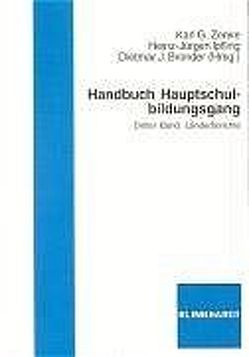 Handbuch Hauptschulbildung von Bronder,  Dietmar J, Ipfling,  Heinz J, Zenke,  Karl G