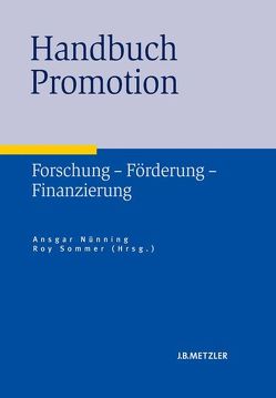 Handbuch Promotion von Nünning,  Ansgar, Sommer,  Roy