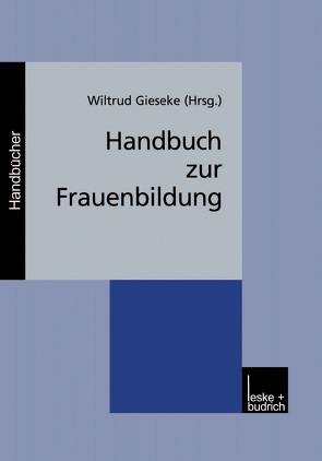 Handbuch zur Frauenbildung von Gieseke,  Wiltrud