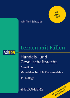 Handels- und Gesellschaftsrecht von Schwabe,  Winfried