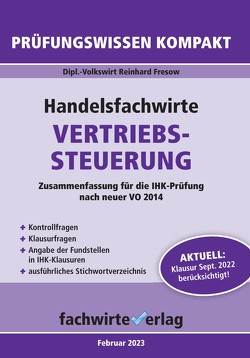 Handelsfachwirte: Vertriebssteuerung von Fresow,  Reinhard