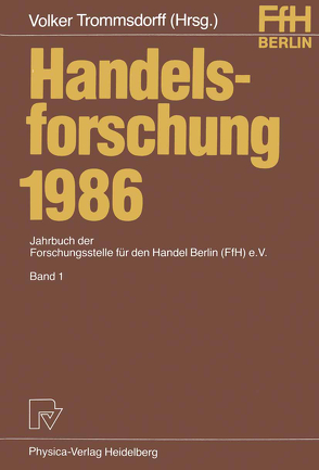 Handelsforschung 1986 von Trommsdorff,  Volker