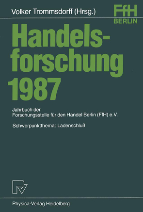 Handelsforschung 1987 von Trommsdorff,  Volker