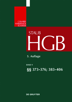 Handelsgesetzbuch / §§ 373-376; 383-406 von Koller,  Ingo