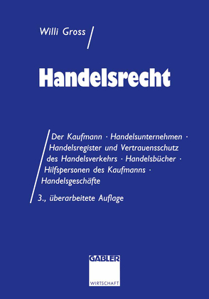 Handelsrecht von Groß,  Willi