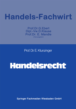 Handelsrecht von Klunzinger,  Eugen