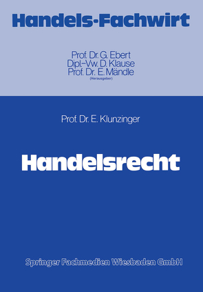 Handelsrecht von Klunzinger,  Eugen