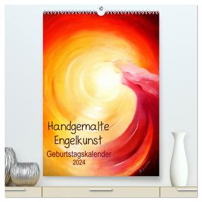 Handgemalte Engelkunst Geburtstagskalender (hochwertiger Premium Wandkalender 2024 DIN A2 hoch), Kunstdruck in Hochglanz von Zacharias,  Marita